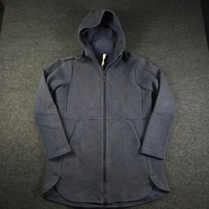 Lululemon Scuba Hoodie Full Zip Jacket Navy Blue Minimalist Women's Size 10